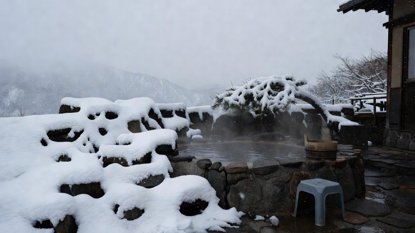 雪見の露天風呂