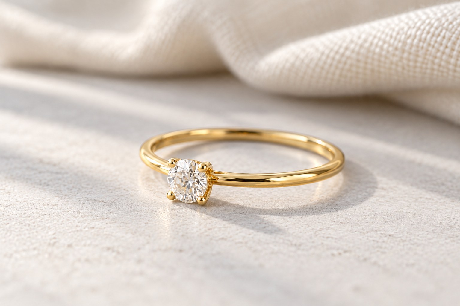 白い布を奥にぼかしたVeil Ring